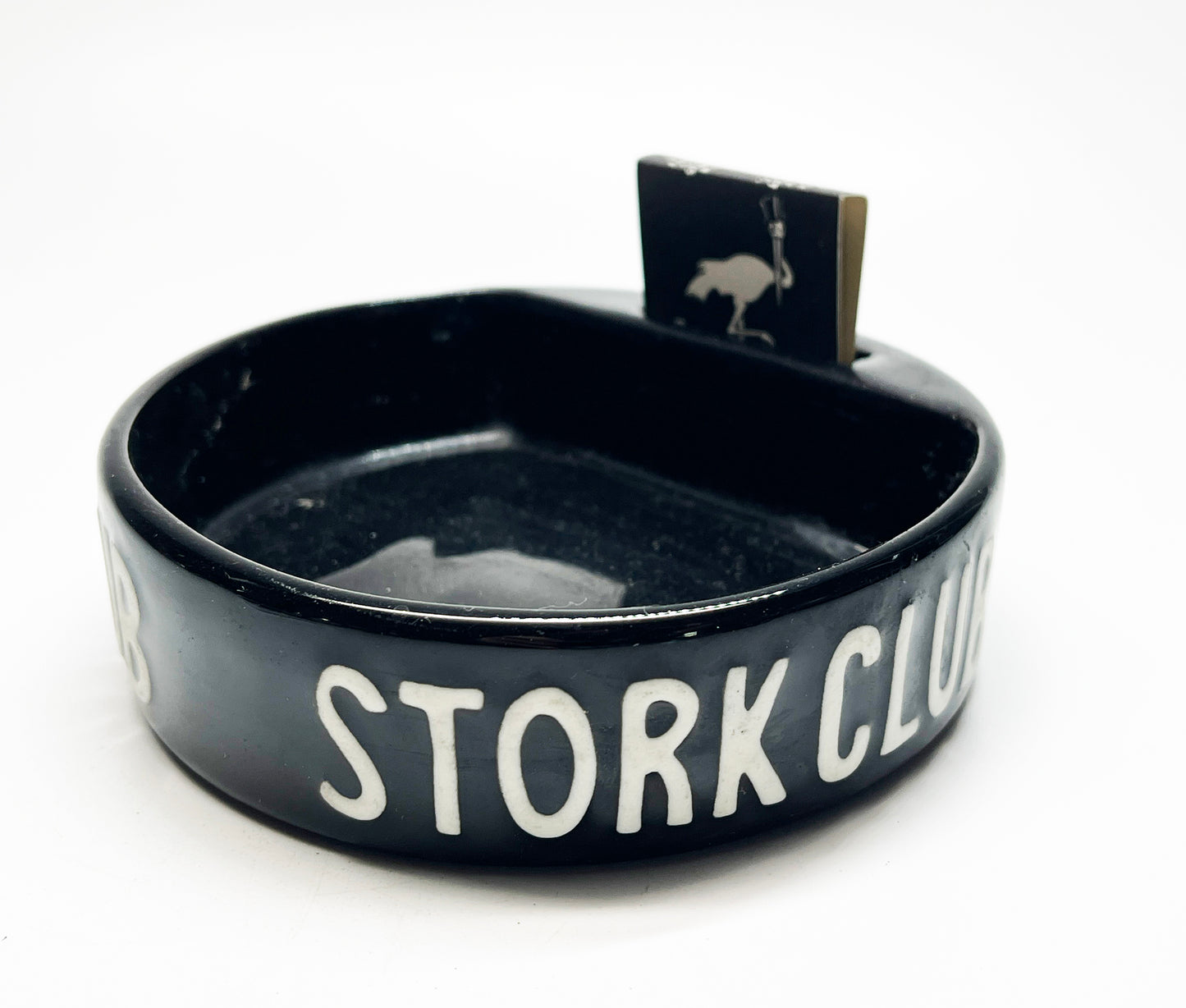 1940s Stork Club Slotted Ashtray and Matchbook