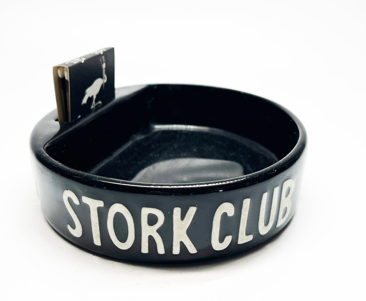 1940s Stork Club Slotted Ashtray and Matchbook