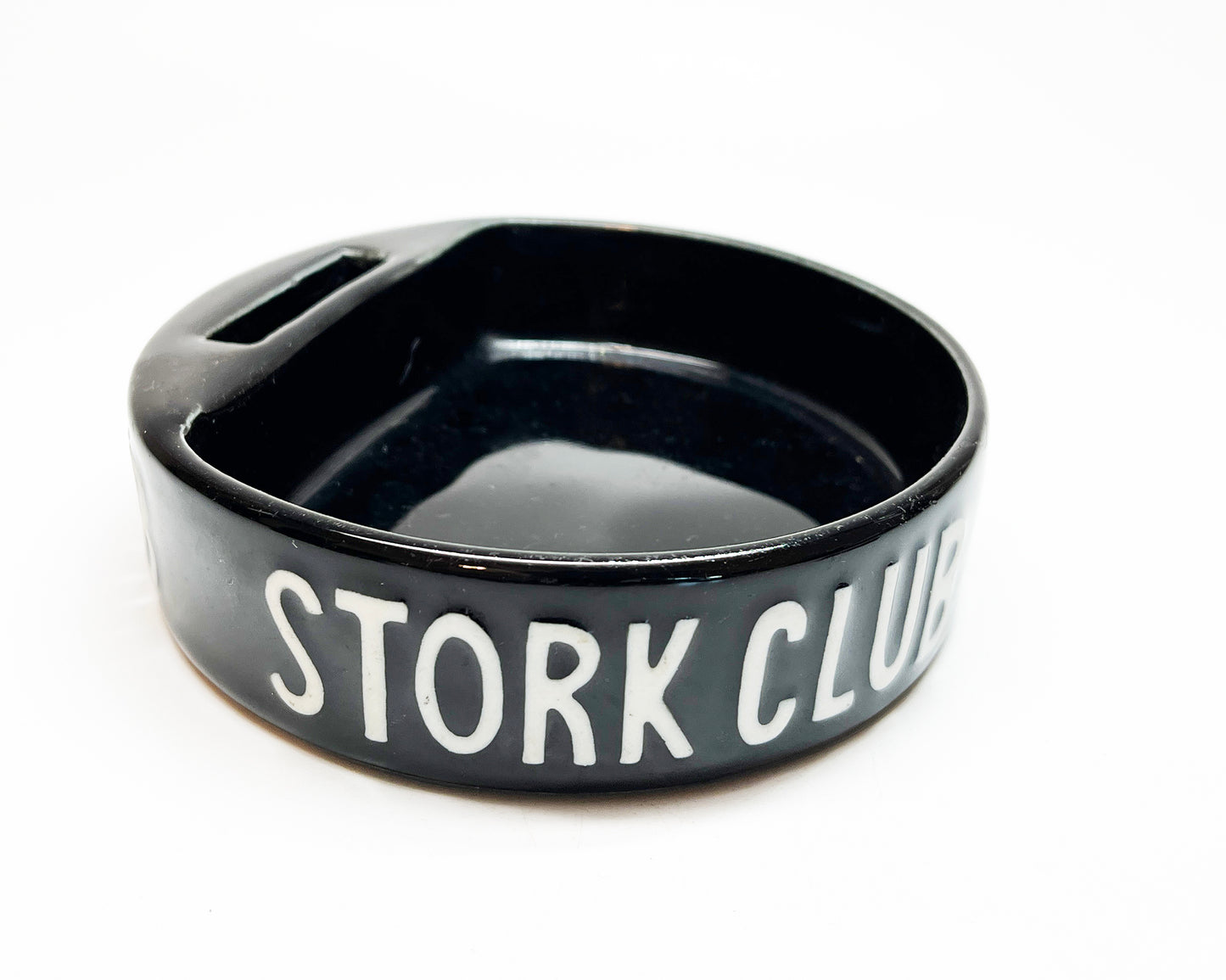 1940s Stork Club Slotted Ashtray and Oversizeds Matchbook Pair