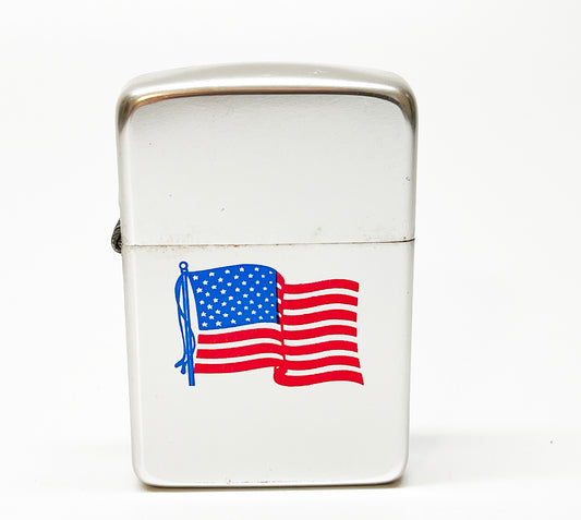 1960s American Flag USA Made Storm King Lighter