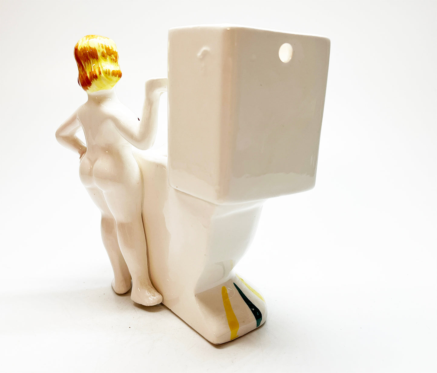 1950s Toilet Shaped Funny Naked Lady Japanese Ashtray