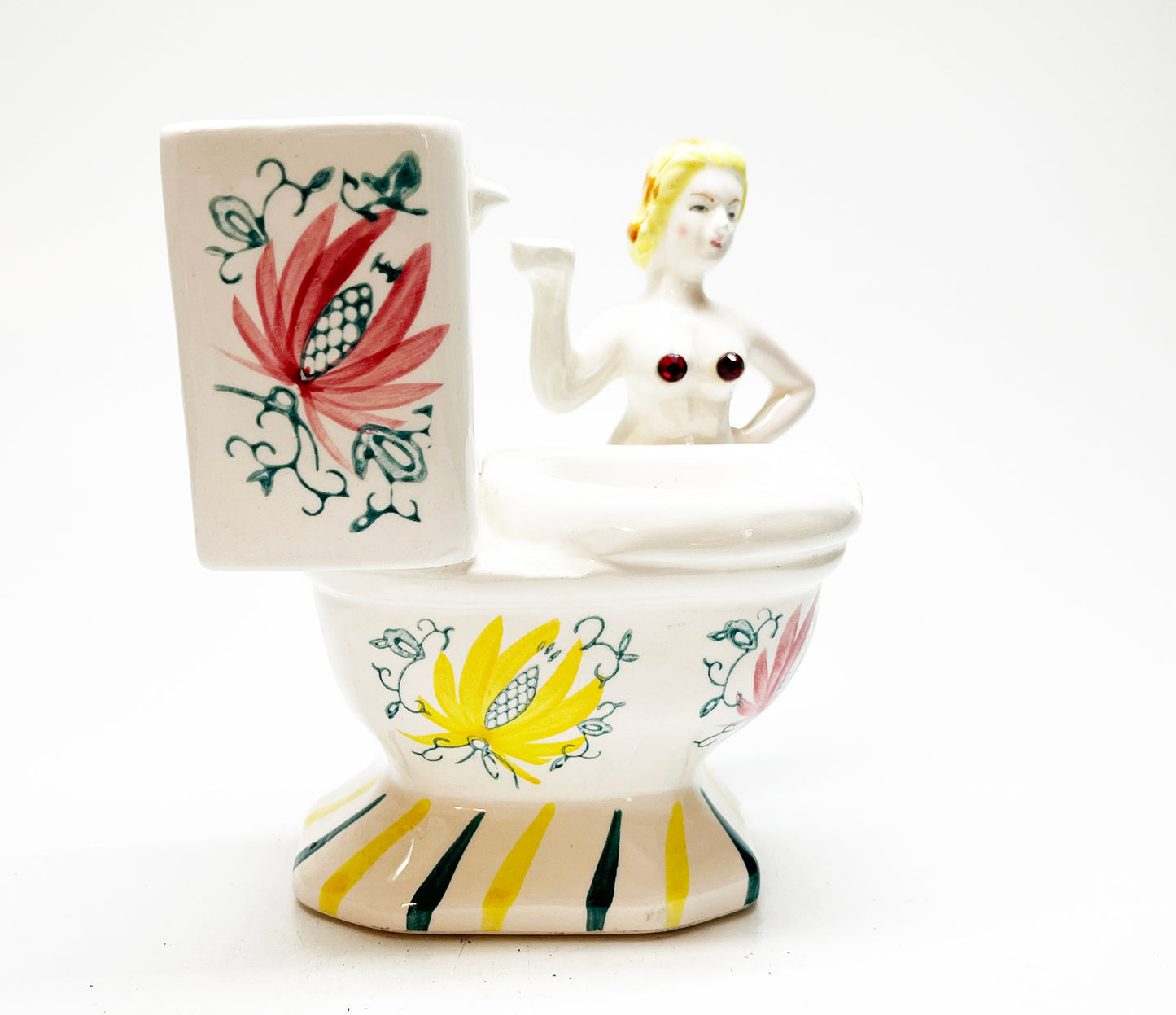 1950s Toilet Shaped Funny Naked Lady Japanese Ashtray