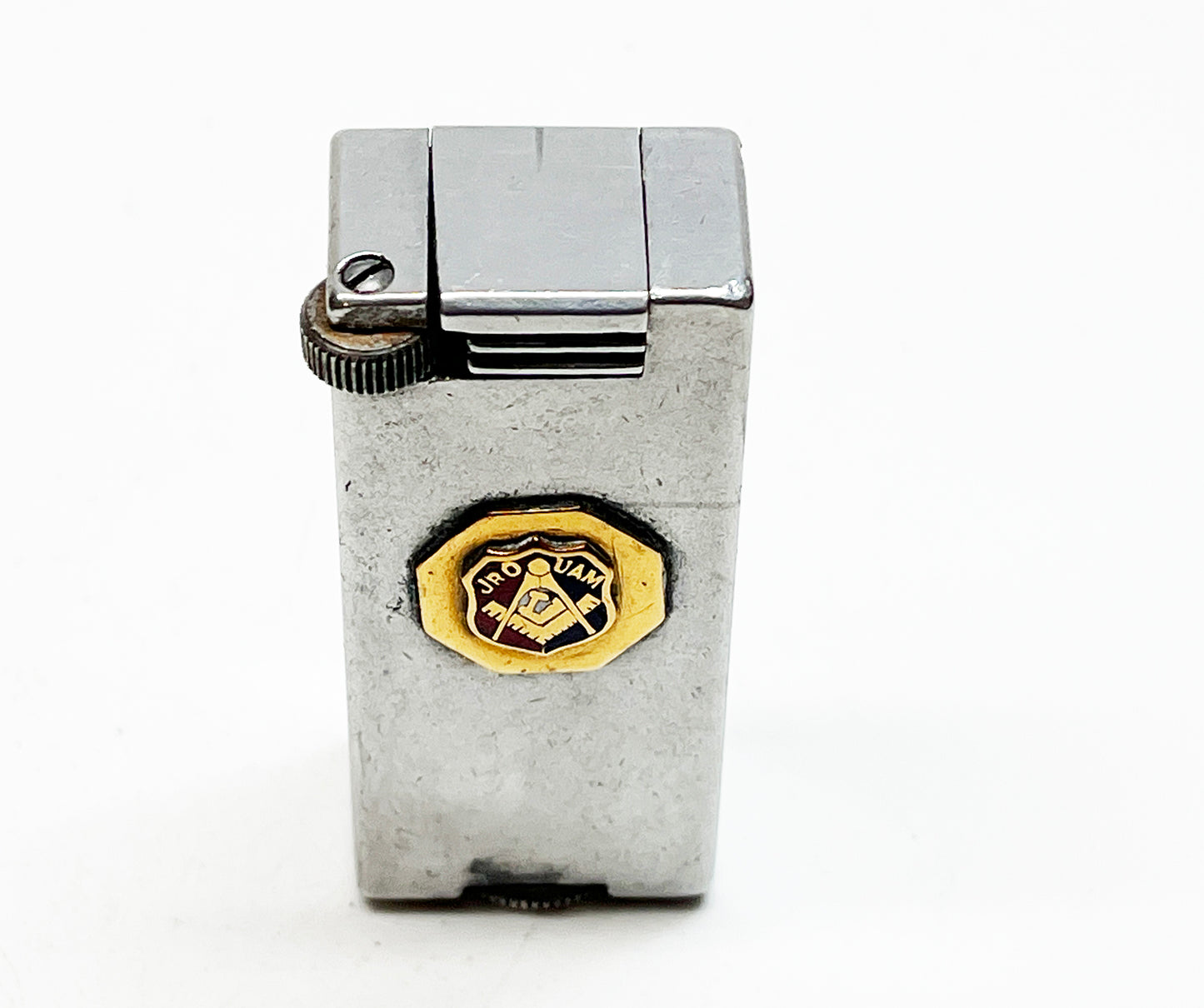 1945 Tops Masonic Aluminum Block Lighter