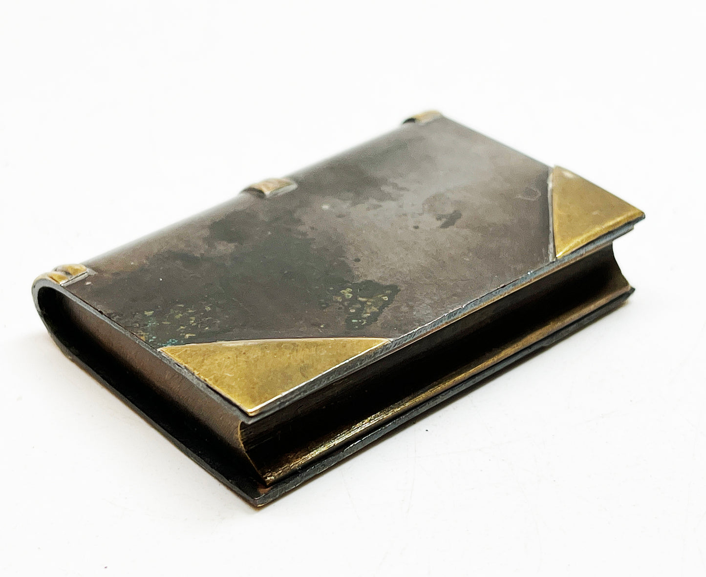 WWI Trench Art Book-Shaped Lighter with Russian Orthodox Cross