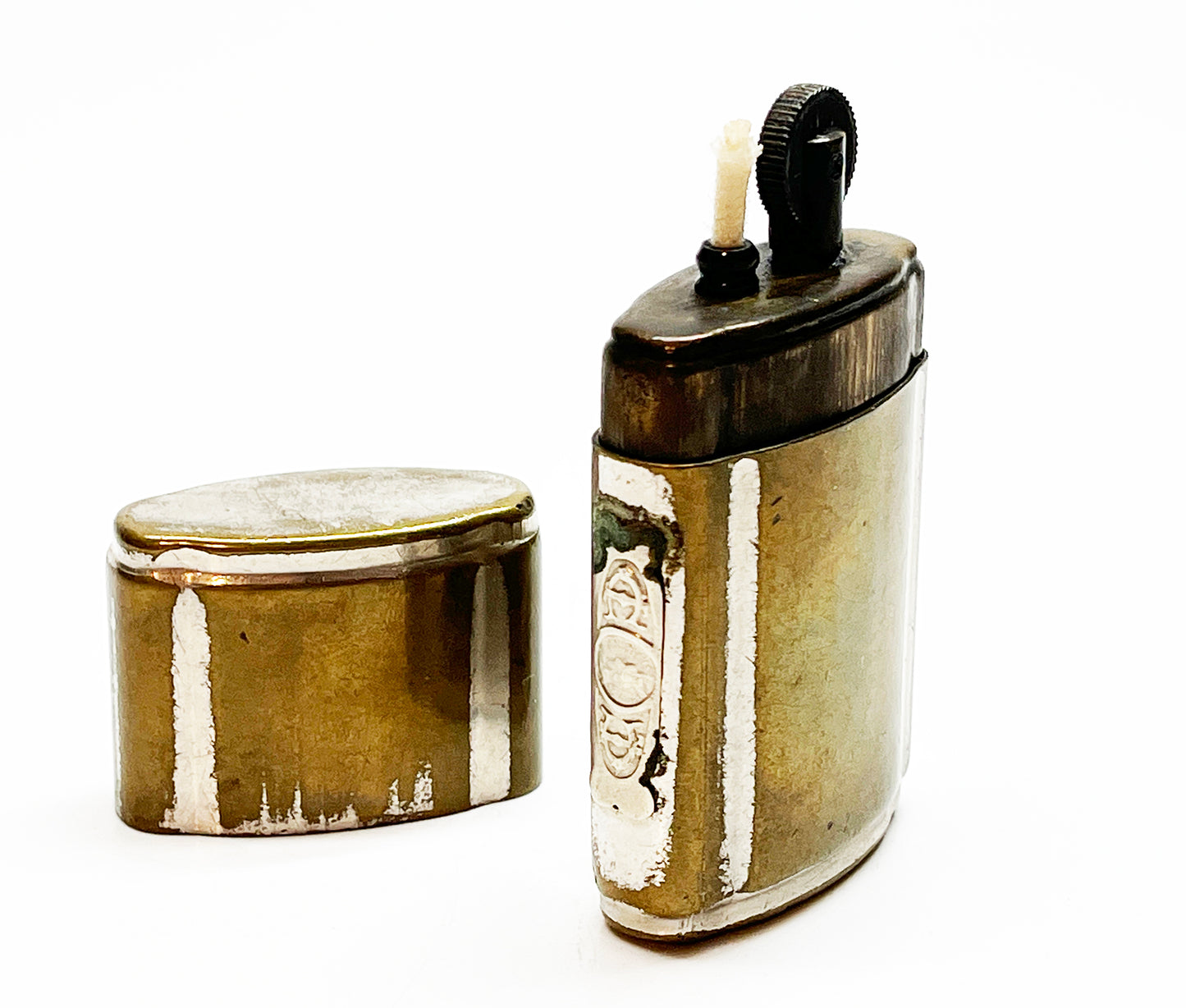 Working 1920s French Brass Sleeve Style Trench Lighter