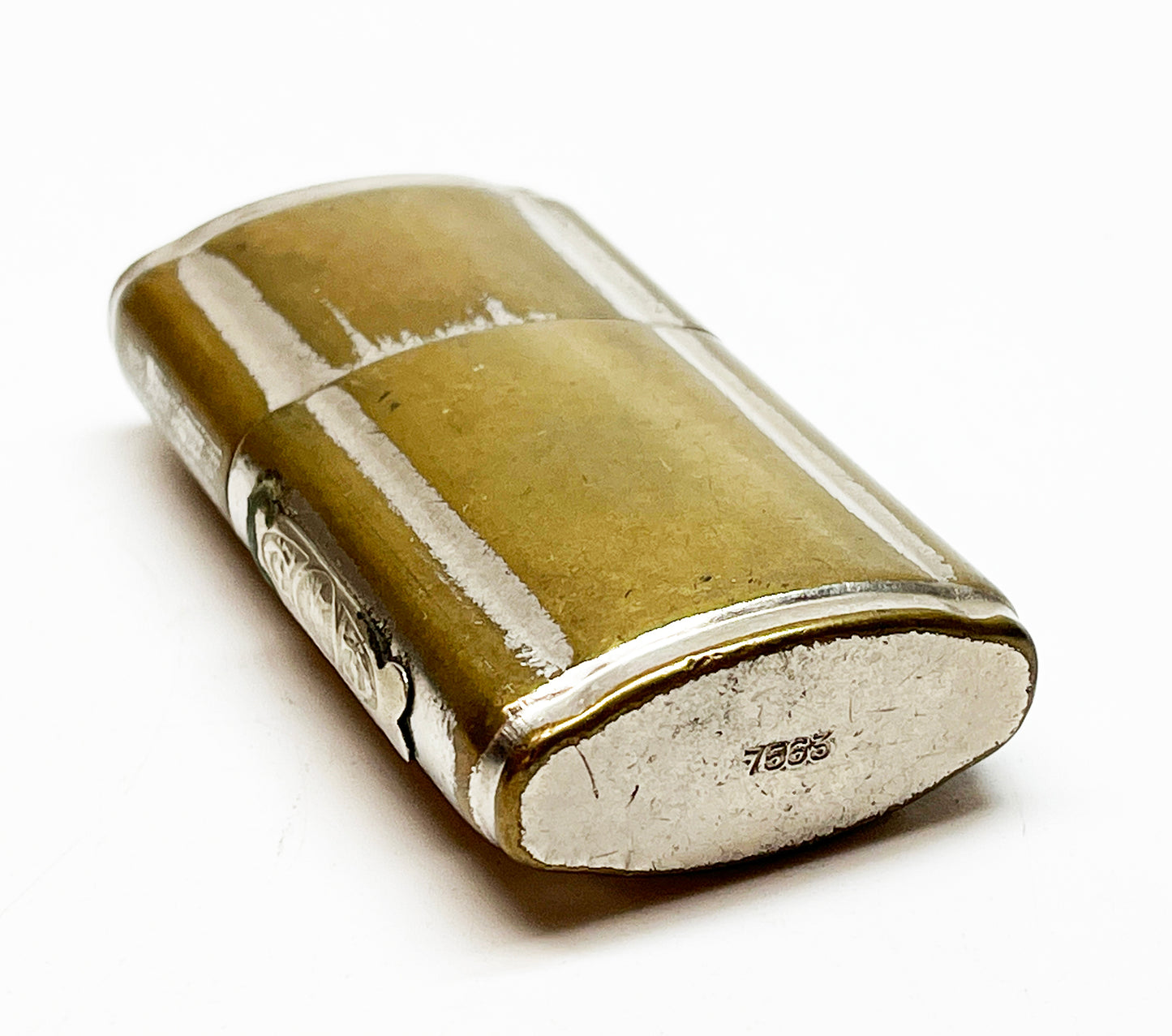 Working 1920s French Brass Sleeve Style Trench Lighter