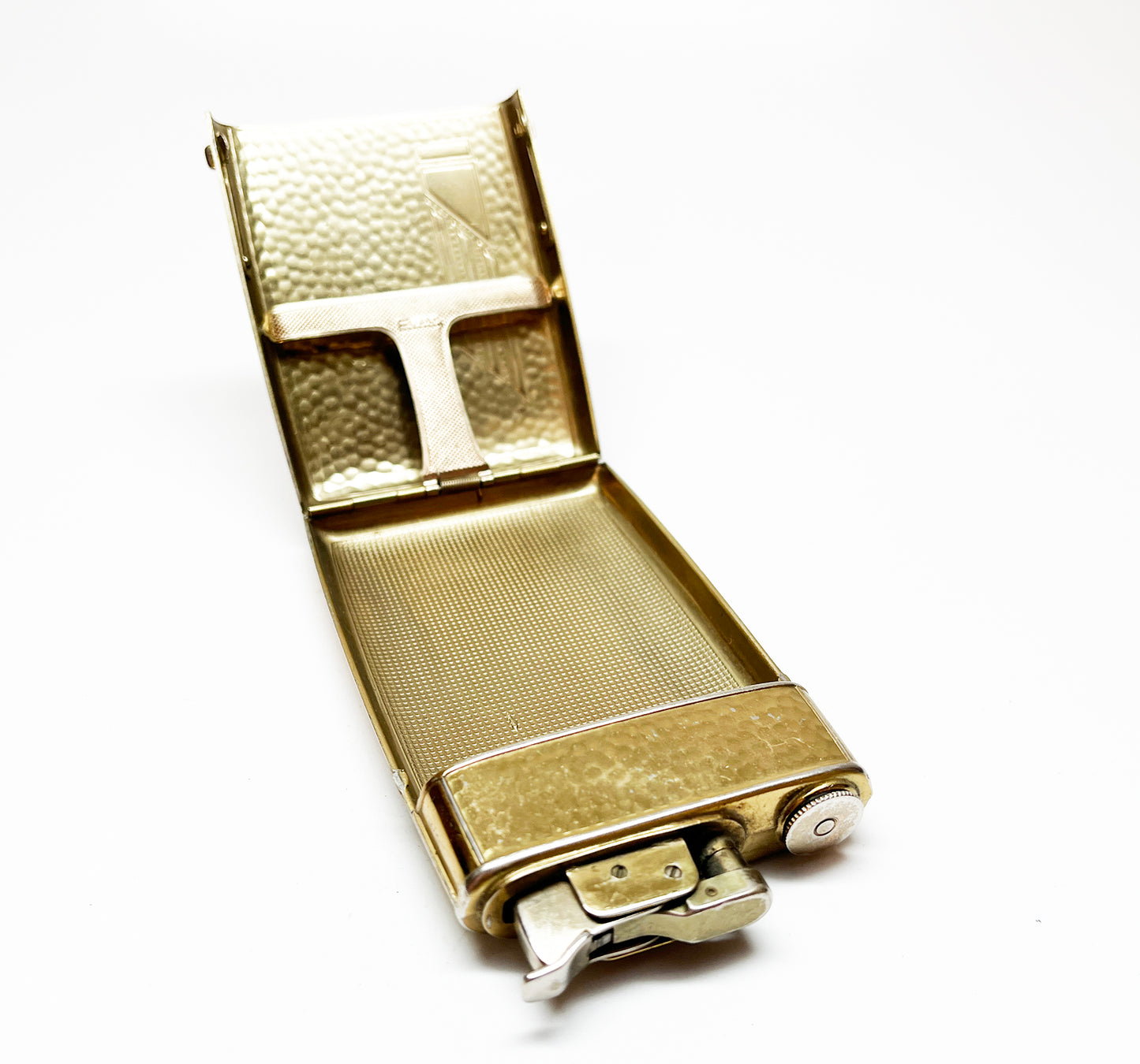 Evans Trig-A-Lite Lighter 1930s Case Combination