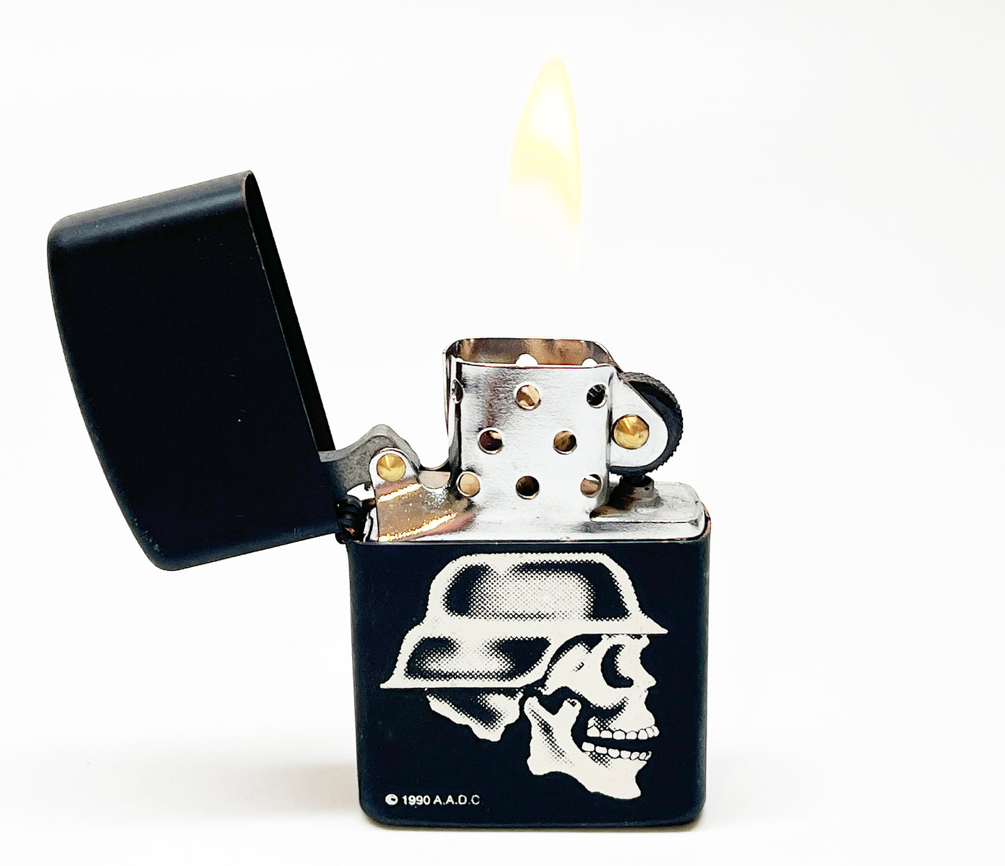 Vintage Skull Helmet Trucker Lighter