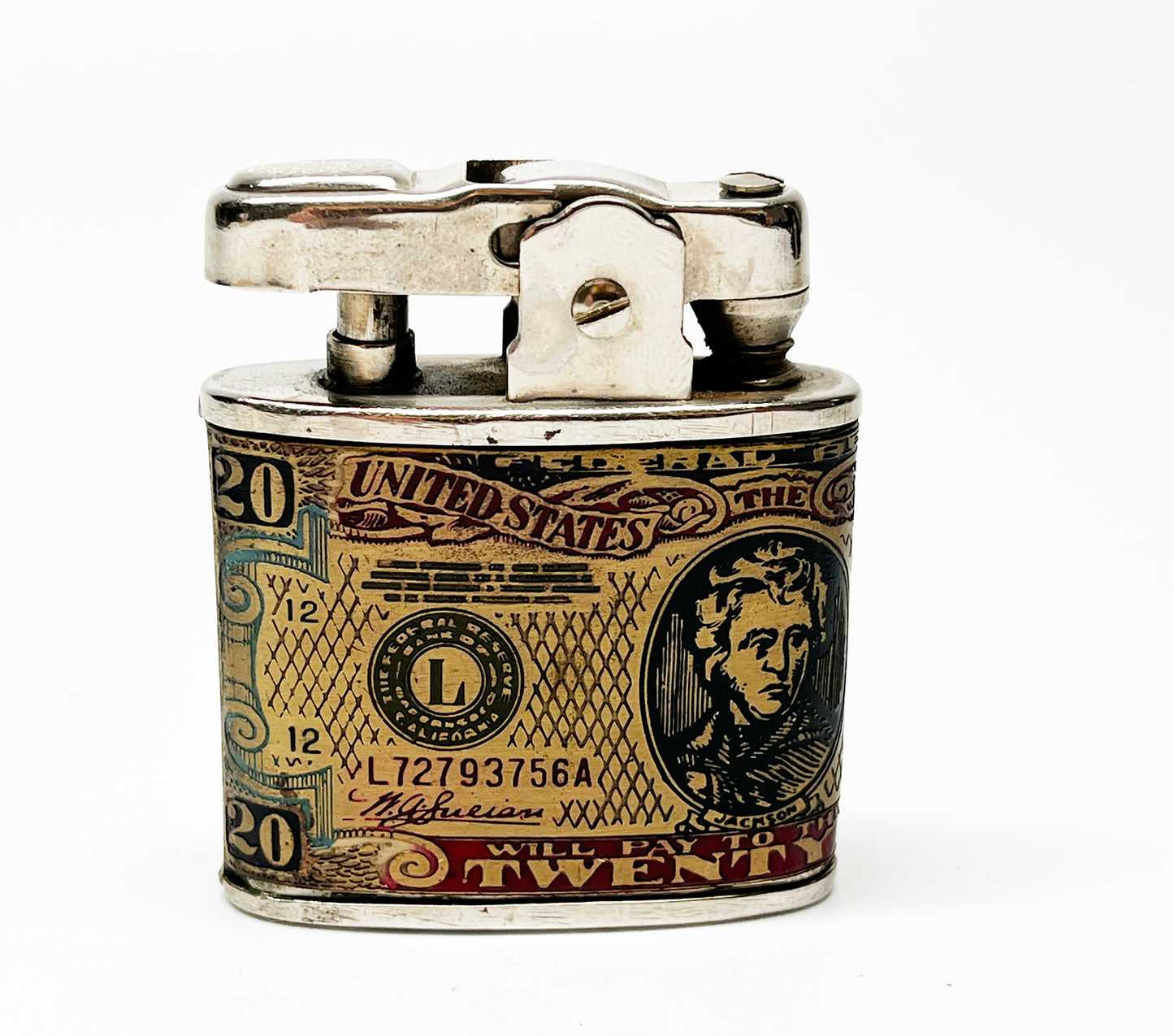 Vintage 1950s Twenty Dollar Bill Lighter