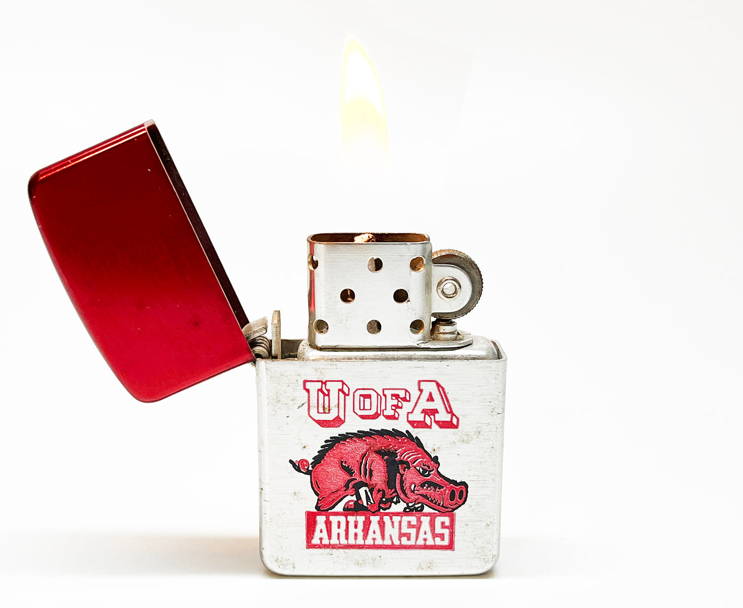 1960s University of Arkansas Razorbacks College Football Lighter