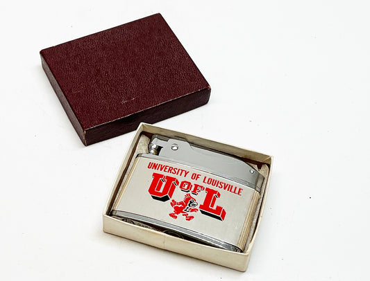 1960s University of Louisville NCAA Lighter in Original Box