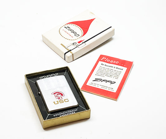 1971 University of Southern California Zippo USC Lighter with Box and Instructions