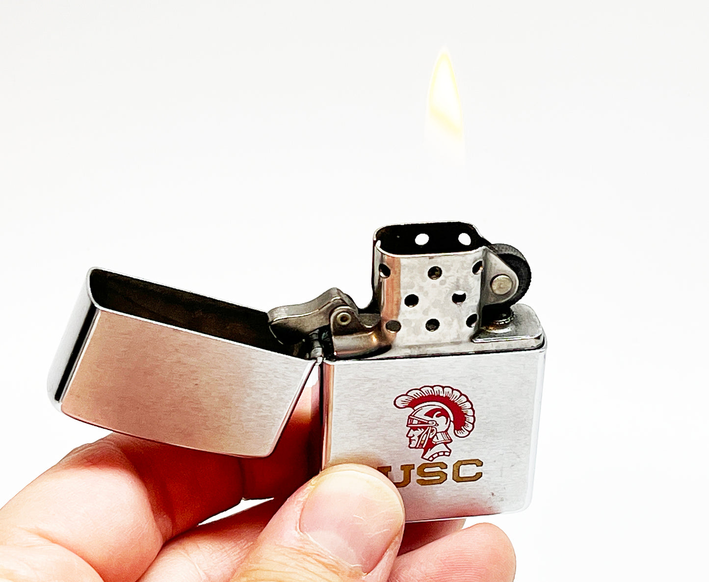 1971 University of Southern California Zippo USC Lighter with Box and Instructions
