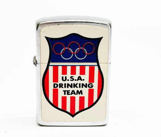 1960s USA Drinking Team Beer Advertising Lighter