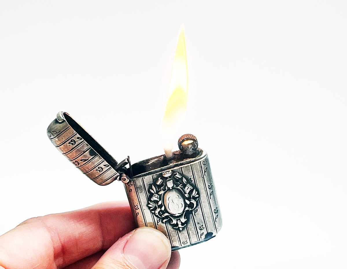 French Vesta Case Lighter Made c 1915