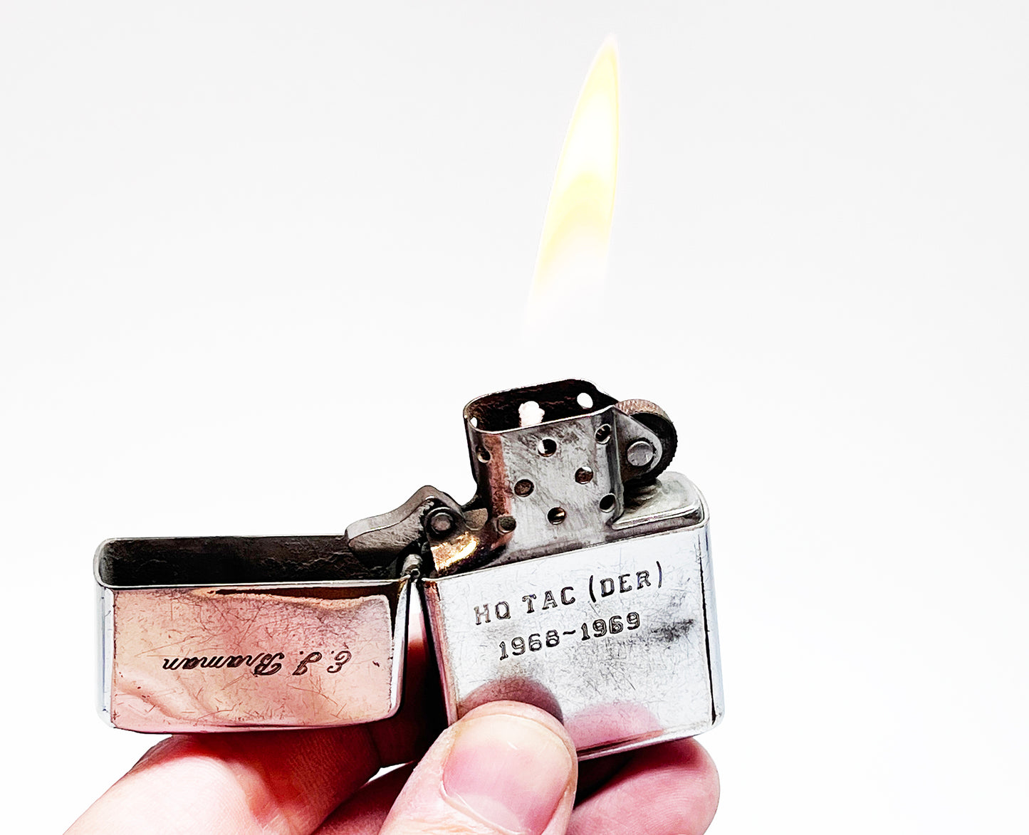 1968 - 1971 Vietnam Zippo Soldier's Lighter with Etchings (Copy)