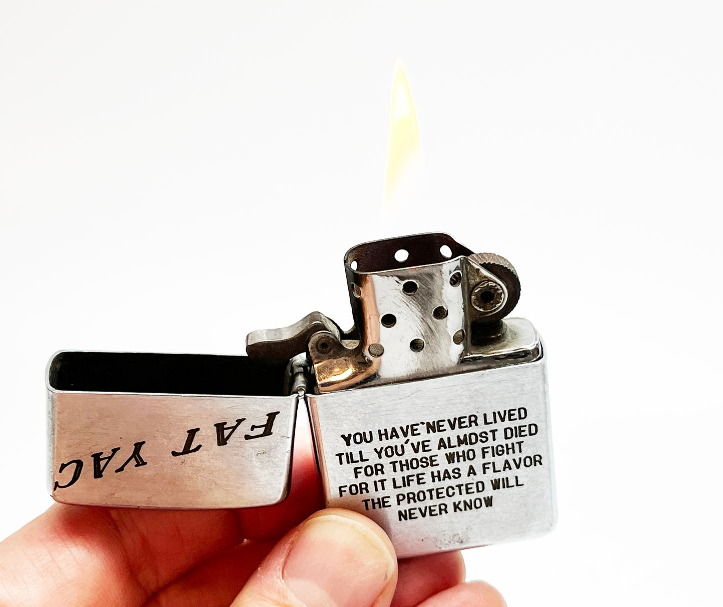 1968 Vietnam Zippo Soldier's Lighter with Etchings