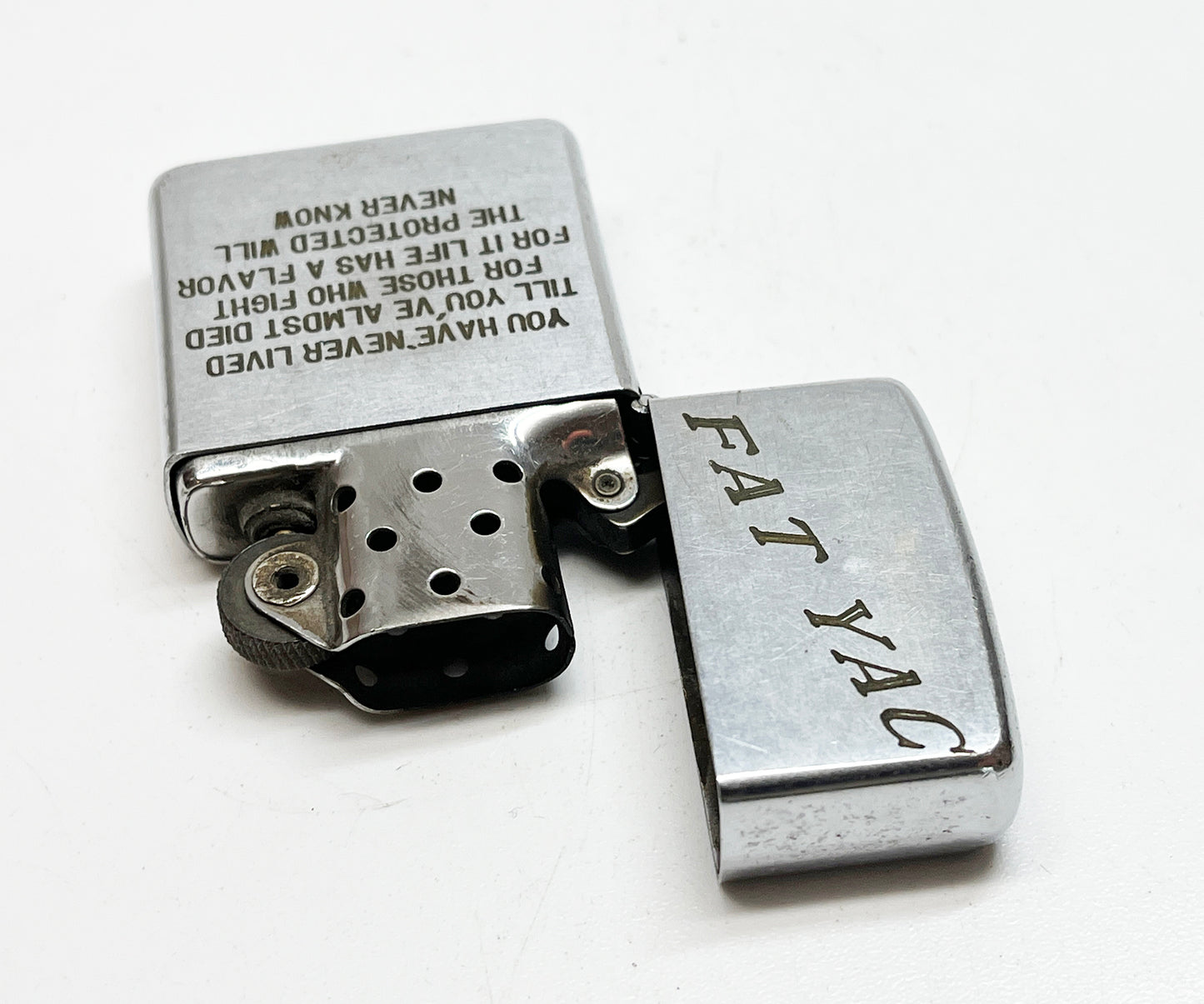 1968 Vietnam Zippo Soldier's Lighter with Etchings