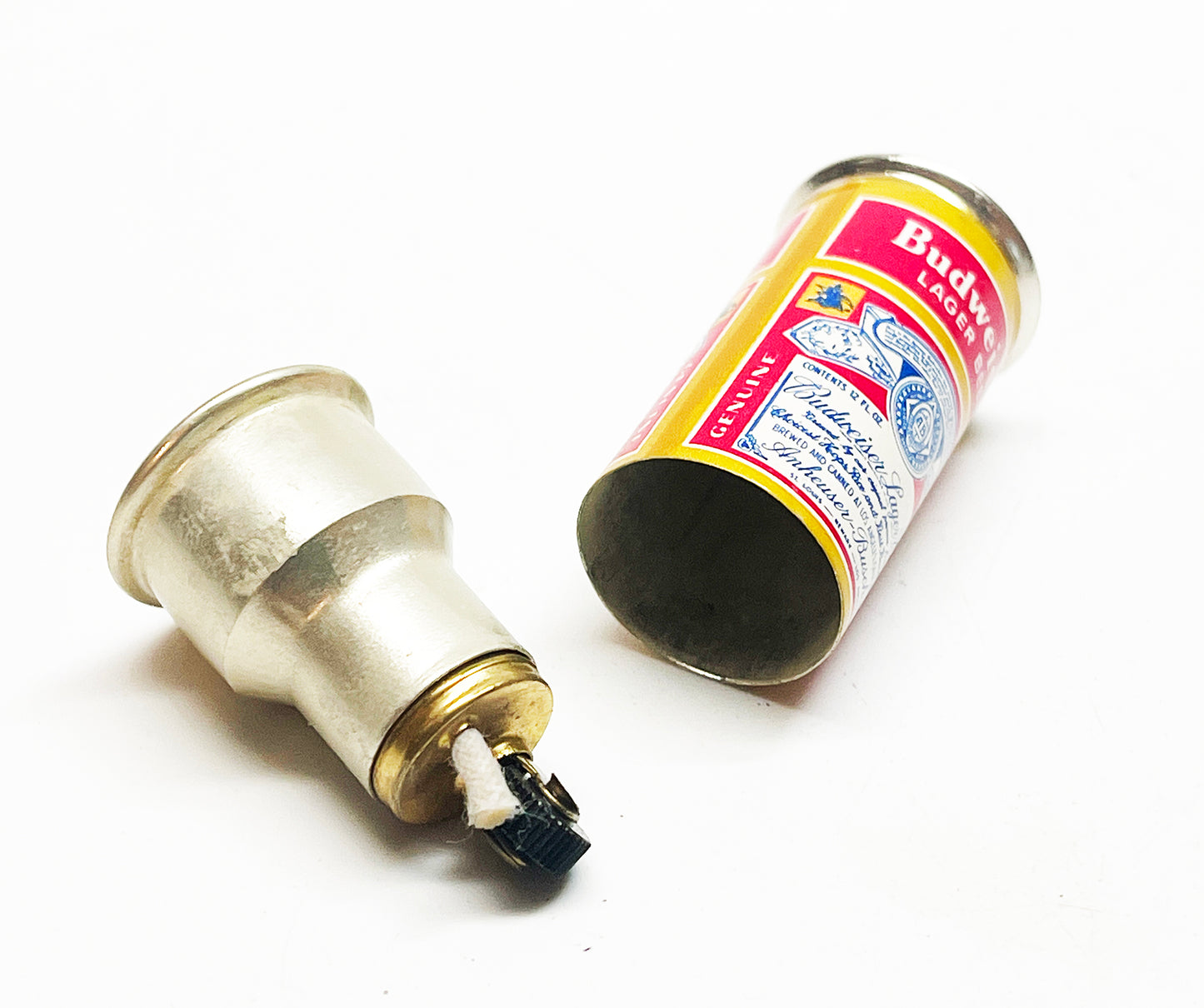 Antique Budweiser Beer Can Advertising Lighter