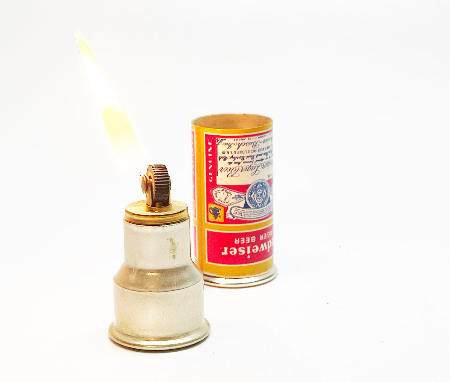 Antique Budweiser Beer Can Advertising Lighter