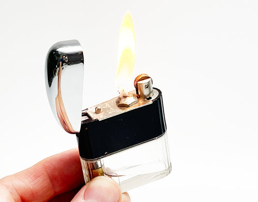 1940s Vintage Viso-Lite Clear Lucite Lighter