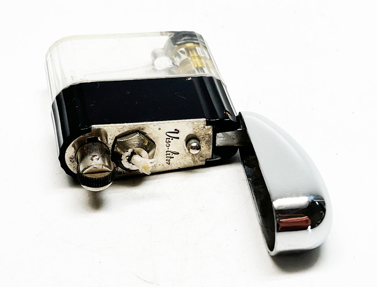 1940s Vintage Viso-Lite Clear Lucite Lighter
