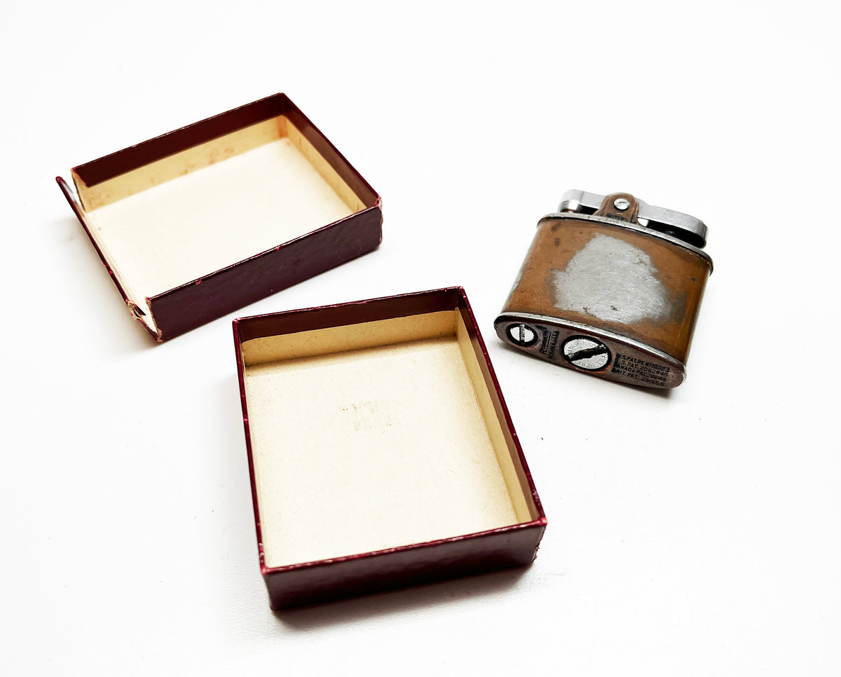 Ronson Wartime Standard Model 1940s WWII Lighter with Original Box