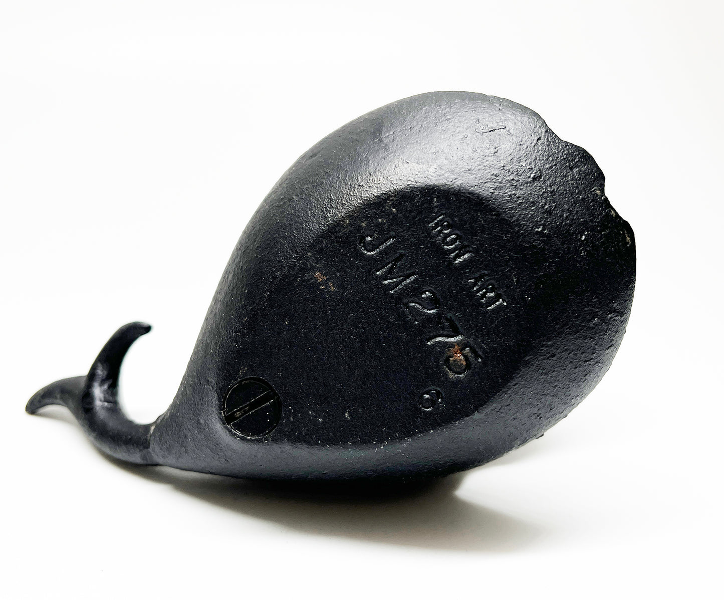1950s Cast Iron Whale Shaped Ashtray