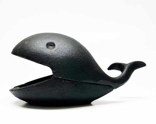 1950s Cast Iron Whale Shaped Ashtray