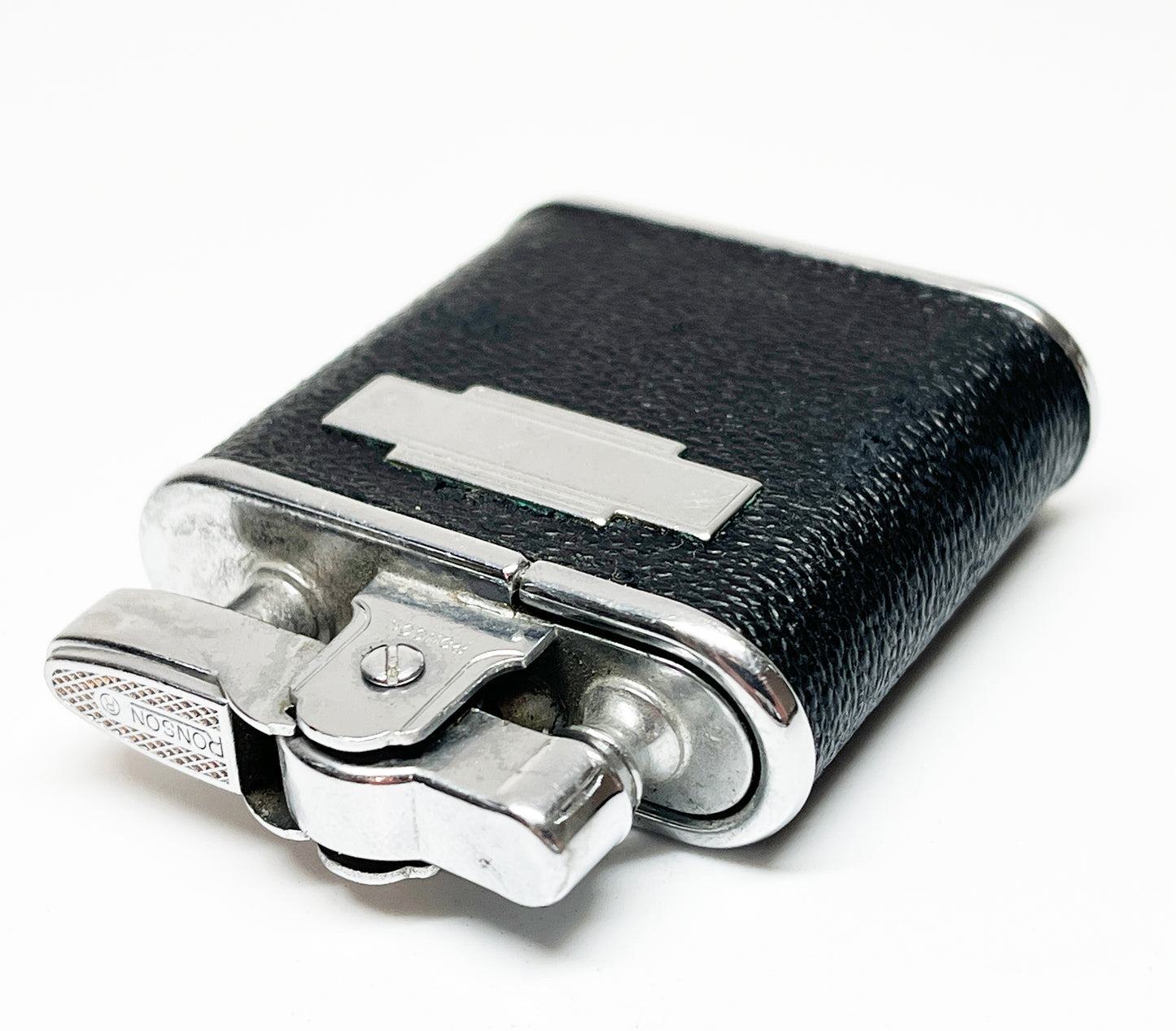 Working Ronson Whirlwind 1940s Leather Wrapped Lighter