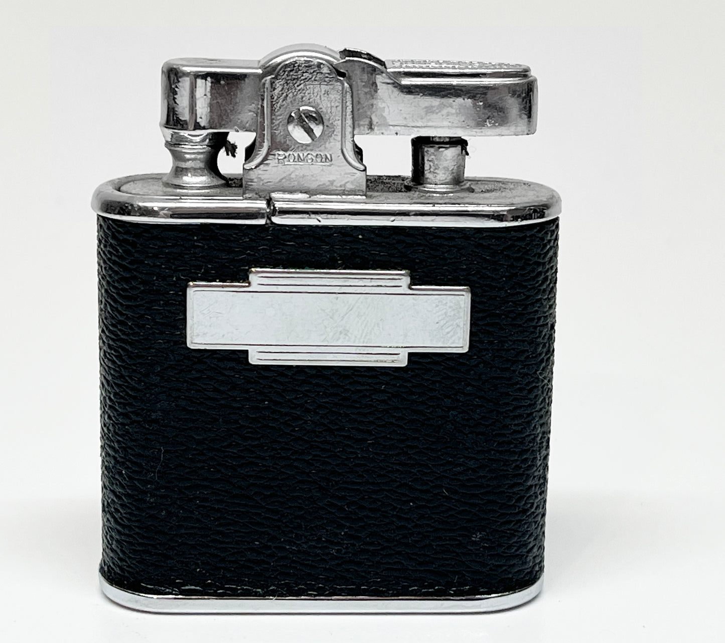 Working Ronson Whirlwind 1940s Leather Wrapped Lighter