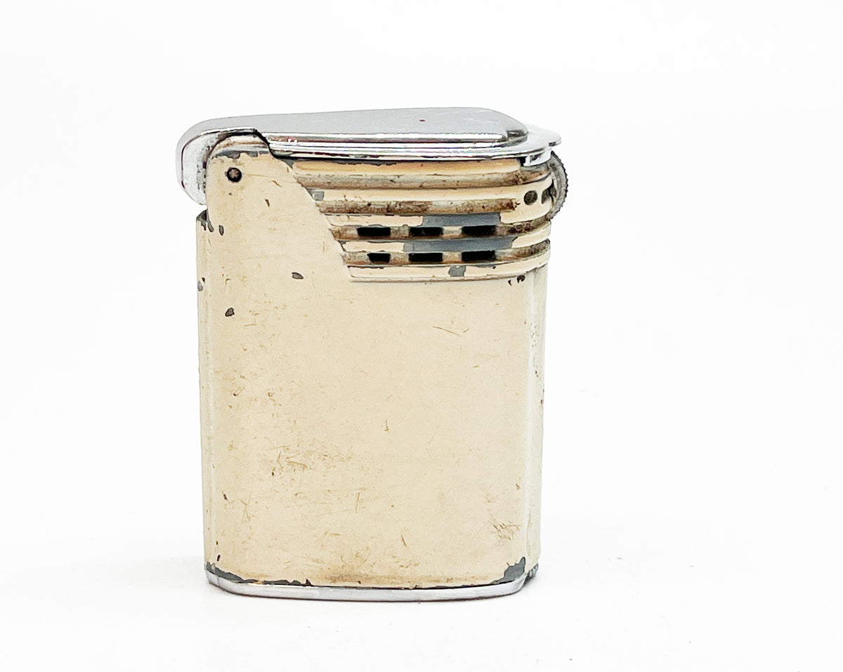 1940s Rare White Enameled Rama Spin Ronson Vintage Lighter