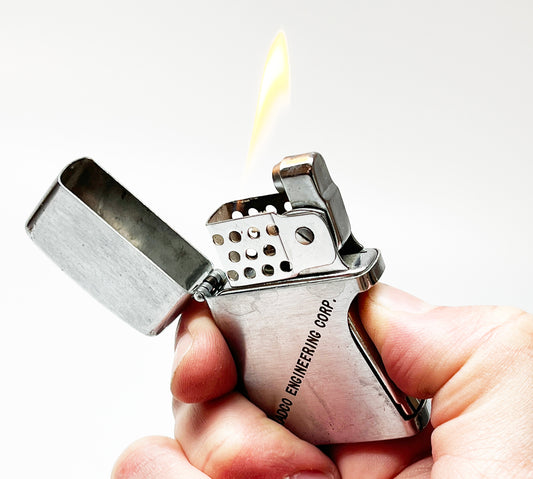 1950s Wind-O-Matic Automatic Squeeze Style Flip Top Lighter