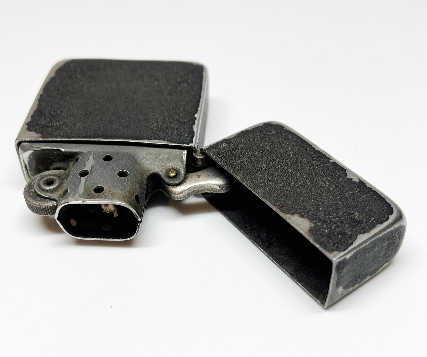 Rare 1943-1945 Black Crackle WWII Zippo with Original Insert