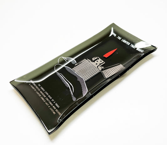 1950s Zippo Glass Employee Gift Ashtray