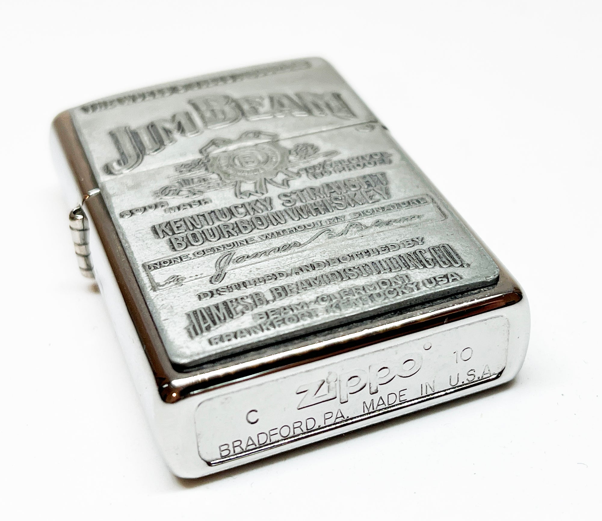 2010 Jim Beam Bourbon Whiskey Zippo Lighter