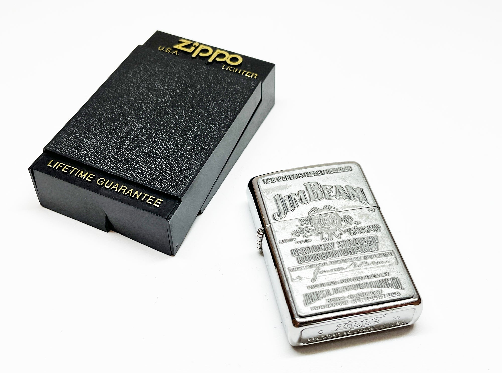 2010 Jim Beam Bourbon Whiskey Zippo Lighter – NORTHERN ELECTRIC