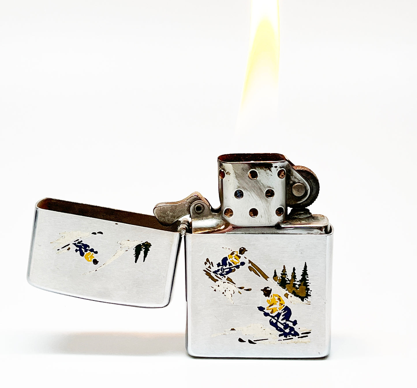 1970 Zippo Skiing Lighter
