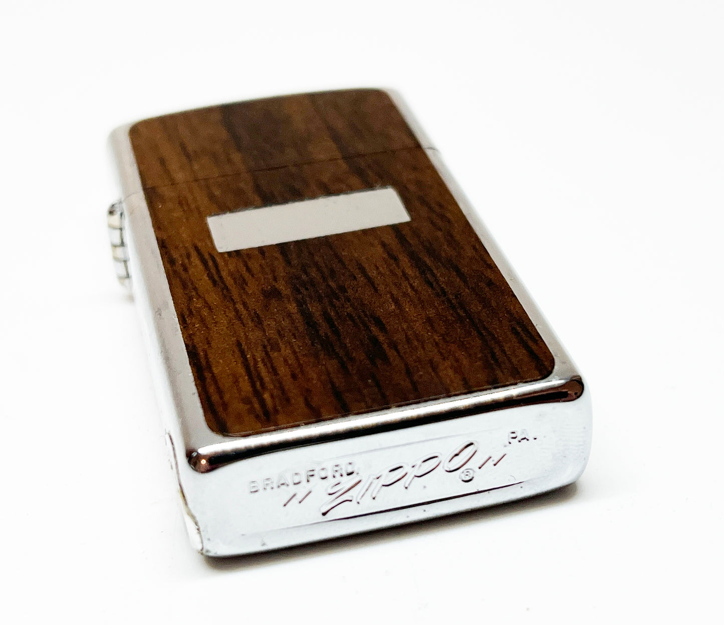 1978 Wood Grain Zippo Slim in Original Box