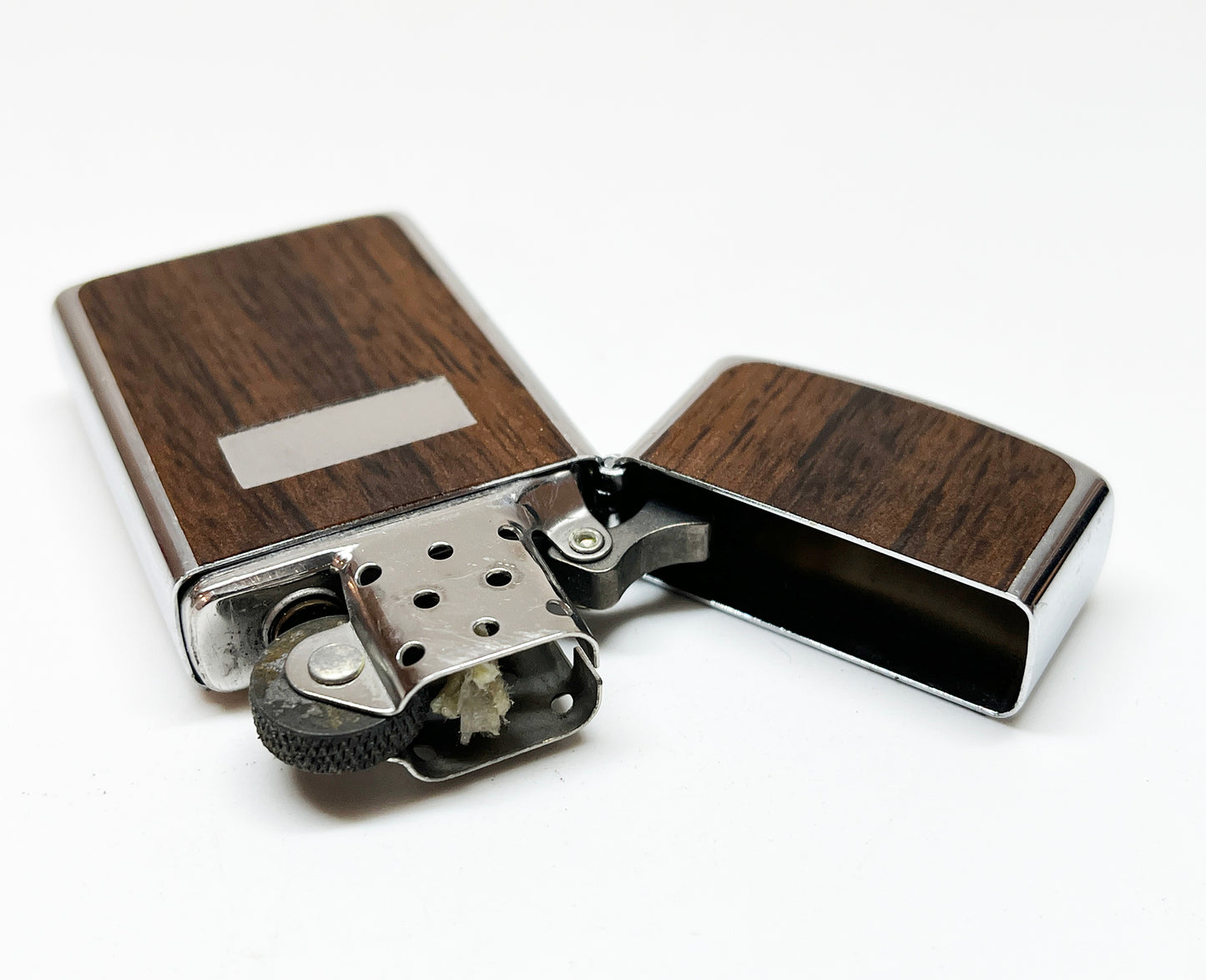 1978 Wood Grain Zippo Slim in Original Box