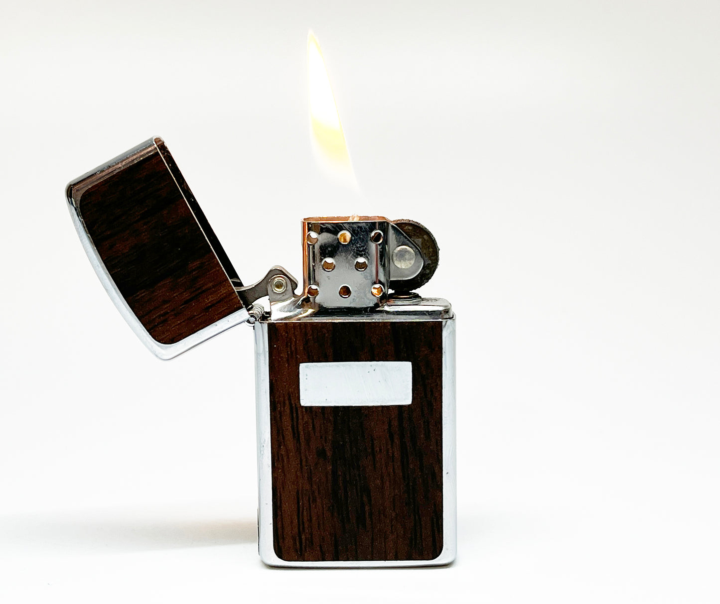 1978 Wood Grain Zippo Slim in Original Box