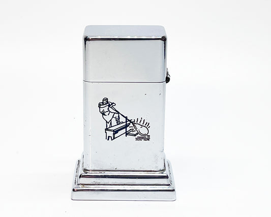 Zippo Barcroft Model Three Table Foundry Advertising Lighter