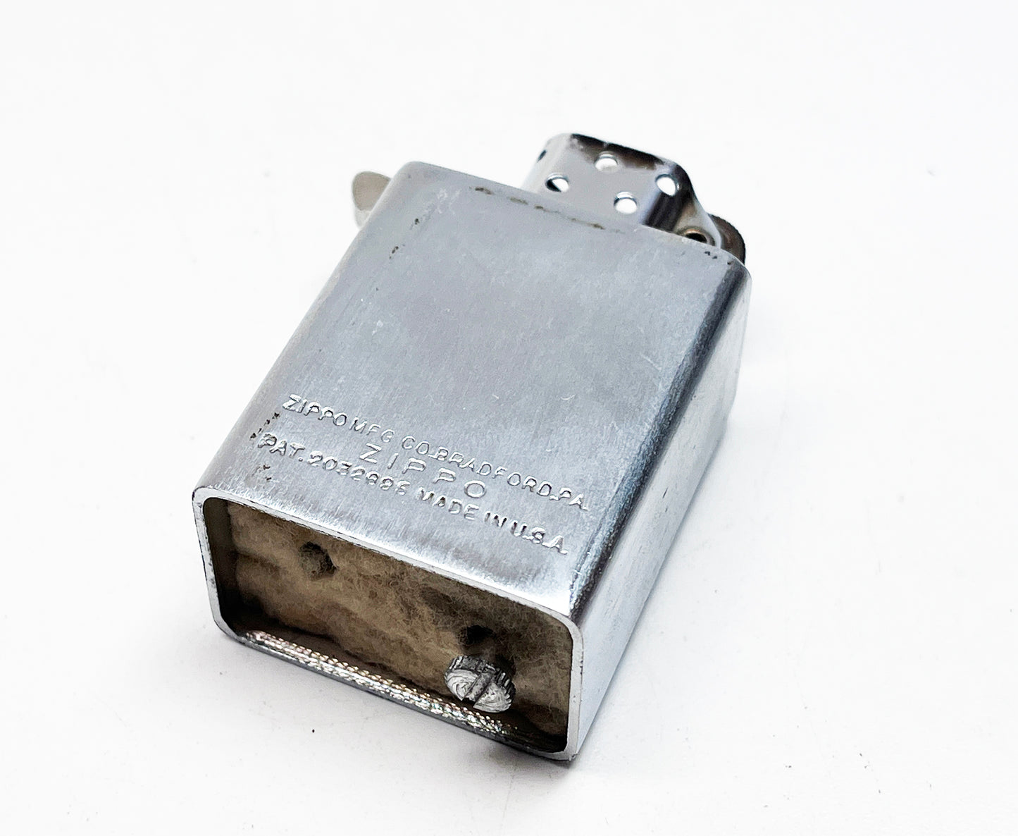 Zippo Barcroft Model Three Table Foundry Advertising Lighter