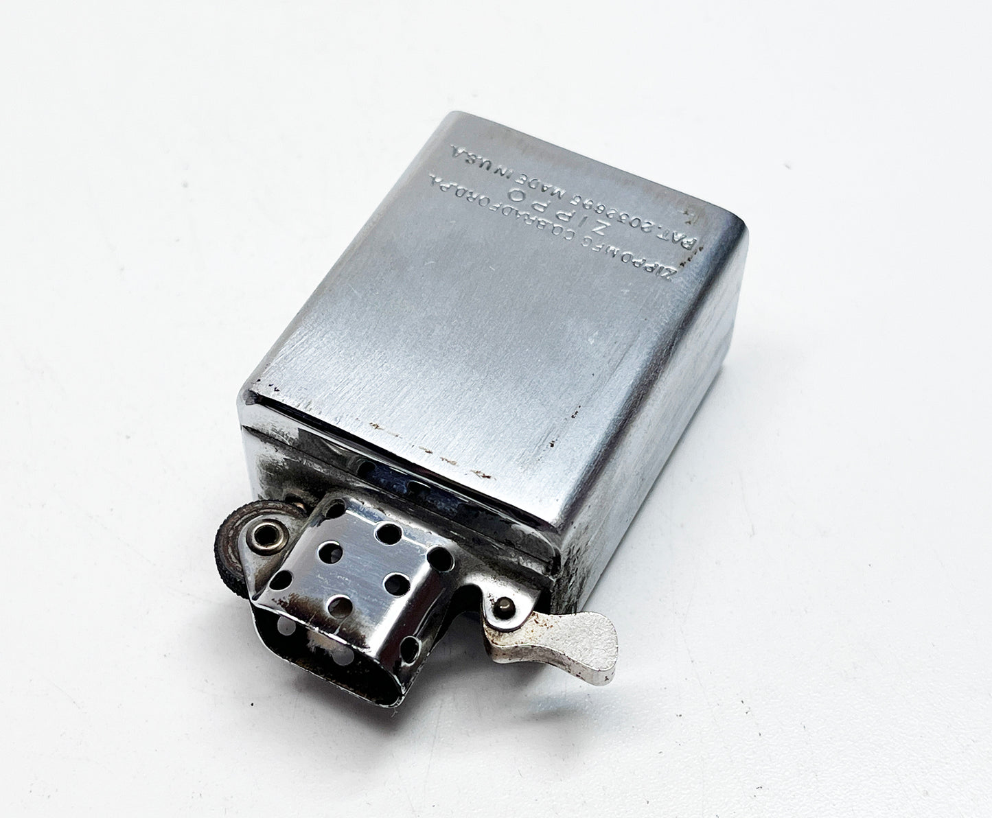 Zippo Barcroft Model Three Table Foundry Advertising Lighter