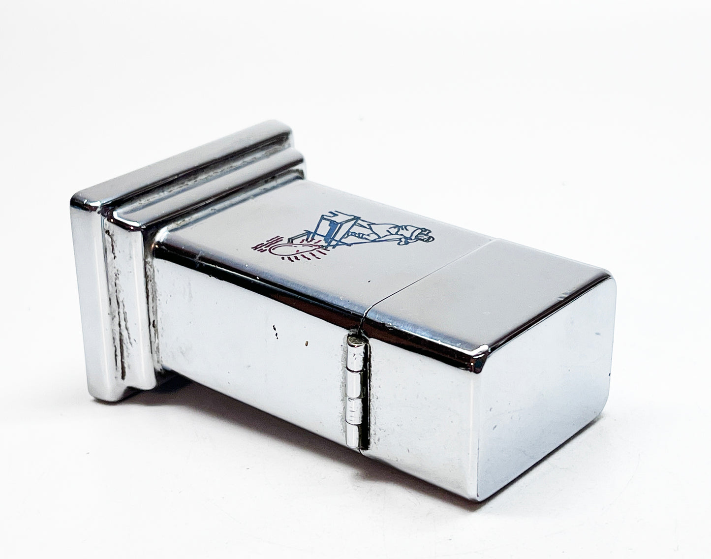 Zippo Barcroft Model Three Table Foundry Advertising Lighter