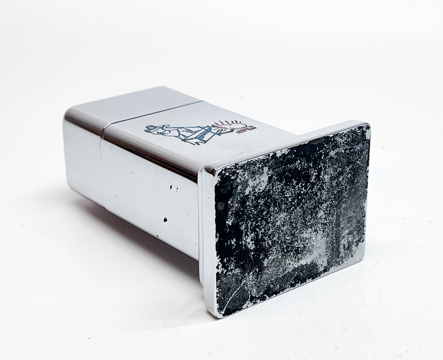 Zippo Barcroft Model Three Table Foundry Advertising Lighter