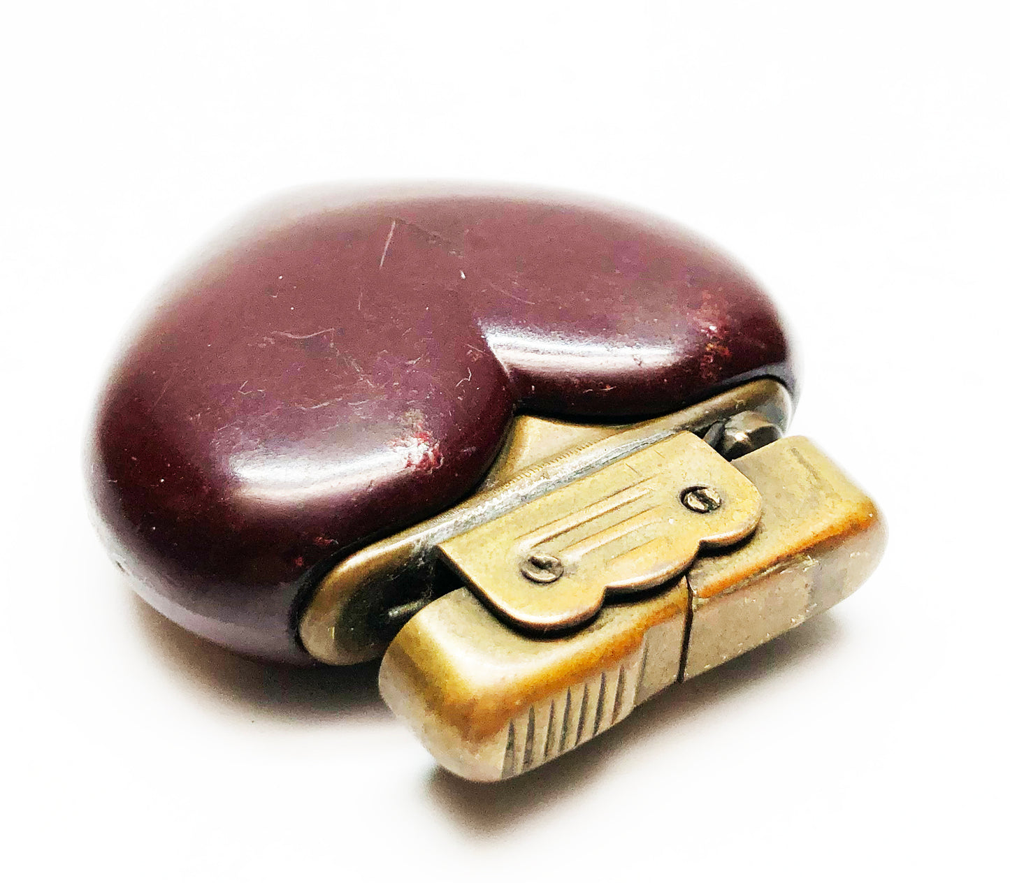 1930s Antique German Bakelite Figural Heart Lighter