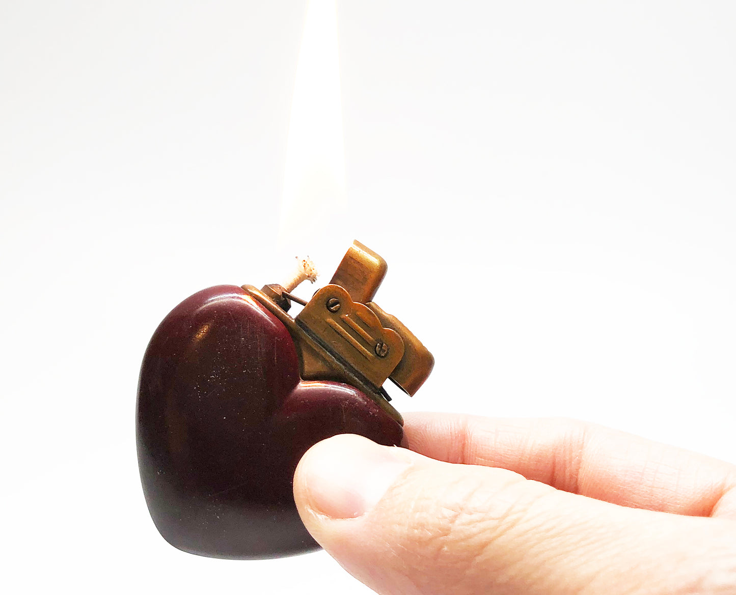 1930s Antique German Bakelite Figural Heart Lighter