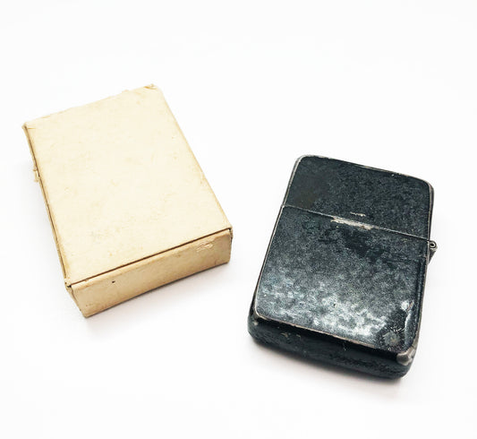 Rare 1943-1945 Black Crackle WWII Zippo with Original Box