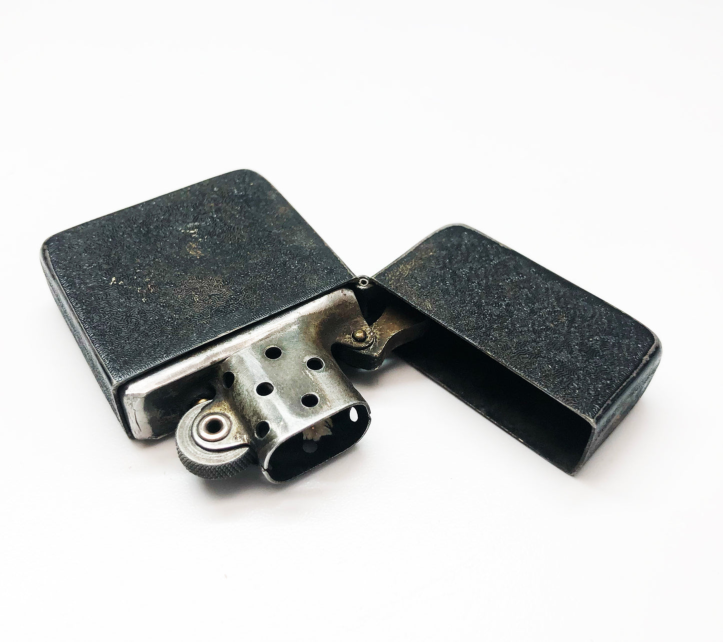 Rare 1943-1945 Black Crackle WWII Zippo with Original Box